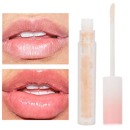 Óleo de desbotamento das linhas labiais, óleo hialurônico Lip Lip Gloss Care Lip Care Oil Shiny Nourishing Lip Gloss para maquiagem