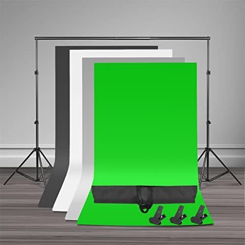 Zhuhw Photo Studio LED Softbox Umbrella Iluminação Kit Support Stand 4 Color Backdrop para fotografia de
