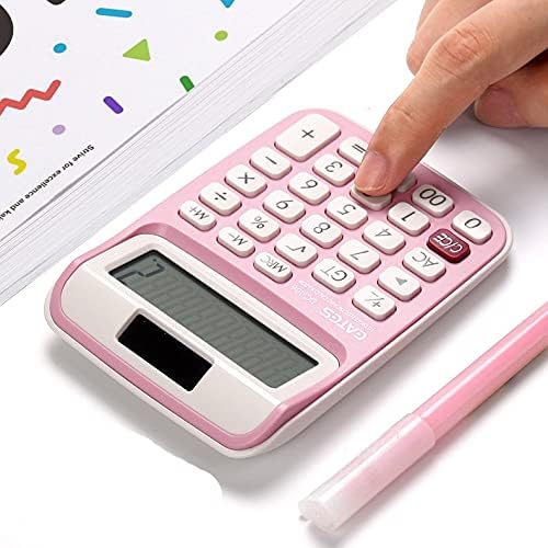 Calculadora de 10 dígitos de YFQHDD 10 Buttons grandes botões de ferramenta de contabilidade de negócios financeiros portátil com cordão