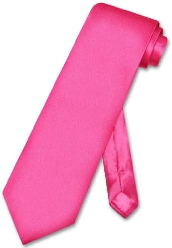 Vestido de seda masculino de Biagio e gravata sólida rosa quente fúcsia color
