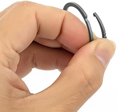 Bang Ti Titanium Redução rápida Chaves laterais Pushing Split Keychain Rings Kit de economia de trabalho
