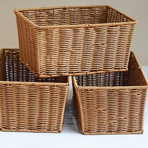 Cestas de armazenamento cestas de prateleira de tecido doitool cestas de piquenique cestas de
