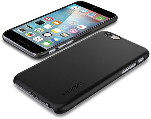 Caso do iPhone 6s, Spigen [Fin Fit] exato -ajuste [preto] Premium Finish Finish Case Hard para iPhone 6s / iPhone