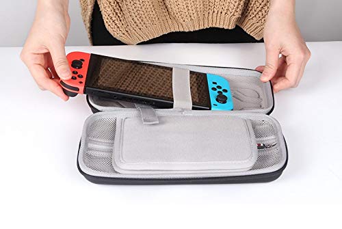 BUBM CHUPELA PROVELA CASA DE TRANSPORTE Nintendo Switch Bag com revestimento macio esculpido para console de