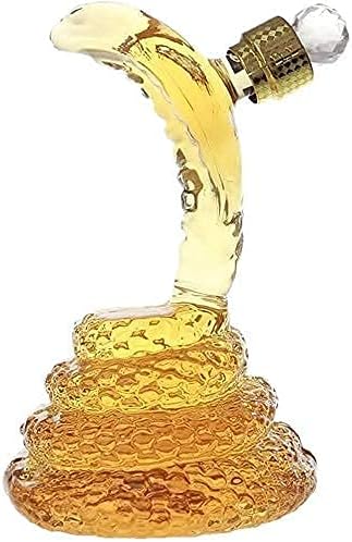 Garrafa de vinho artesanal em forma de cobra rei YJALBB, 500/1000MLHLHLHIGH BOROSILICATO DECANTIDOR DE UNSO, DECANTER SNAGE