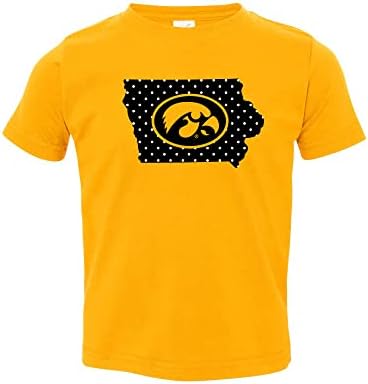 NCAA Polka Dot State Toddler Camiseta, faculdade, universidade