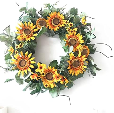 TJLSS Sun Flower Garland Sun Sunflower Decoração de portas de girassol Autumn Garland American Simulation