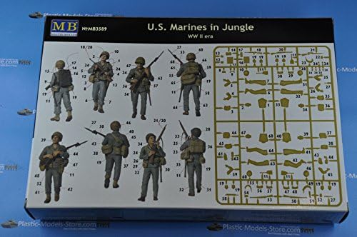 Fuzileiros navais dos EUA na selva 4 FIG WWII 1/35 Caixa mestre 3589