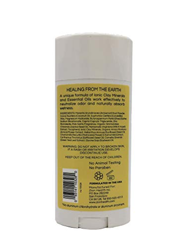 Zion Health Argila Deca Dry Bold Desodorant Bust 2,8 oz Palo Santo