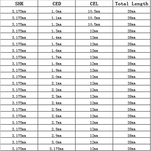 Ferramentas de corte de XMeifeits 10pcs 3.175 * 1,9 mm de titânio com revestimento de nitra de titânio PCB CNC Bits Router