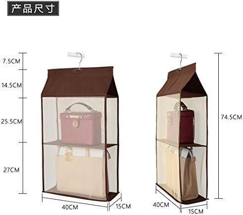 Organizador de bolsa de bolsa de bolsas manxu para manxu para artigos para o armário Homewares pendurados bolsos