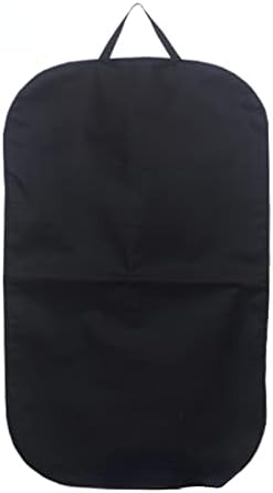 Roupas de traje não tecidas Zabbus roupas de zíper para pó capa de pó de pó de manga de manga de traje de roupa pendurada saco de roupas 60 * 100 preto
