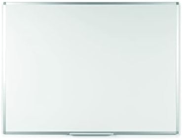 Mastervision Ayda Aço magnético Apague a placa branca, 24 x 36, estrutura de alumínio, kit de montagem de parede