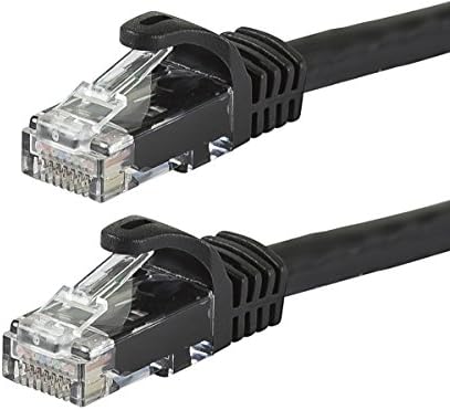 MONOPRICE FLEXBOOT CAT5E Ethernet Patch Cabo - Rede de Internet Cord - RJ45, encalhado, 350MHz, UTP, fio de cobre nua puro, 24AWG, 25 pés, amarelo