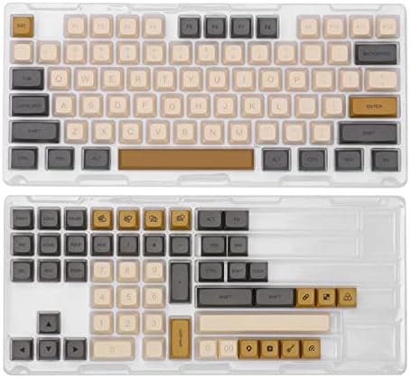 Epomaker Dawn 138 Keys XDA Perfil Dye Sublimação PBT Keycaps Conjunto para teclado de jogos mecânicos, compatível com Cherry/Gateron/Otemu/Kailh Switch