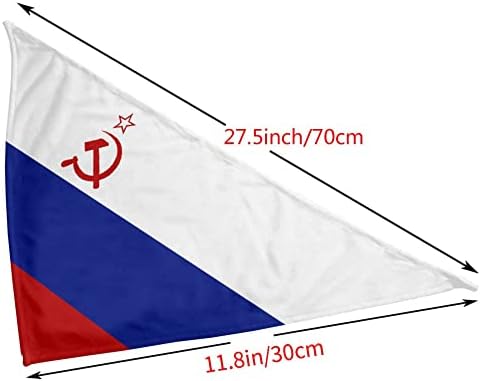Dog Bandanas Flag russo Bandana Bandana Triângulo Bibs Acessórios de lençóis para cães gatos