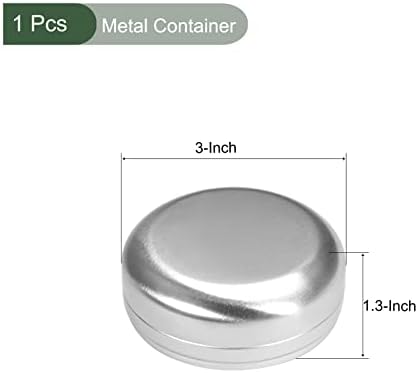 Yokive 1 PCS Metal Container, latas de liga de alumínio com tampa | Mantenha o lugar limpo, ótimo para casa,
