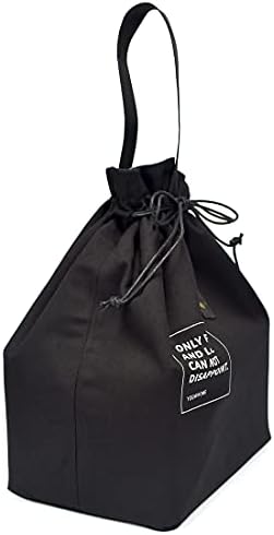 Bolsa de lancheira reutilizável Ziiyan, bolsa de bolsa isolada com alça e fechamento de cordão para mulheres trabalham piquenique ou viagens