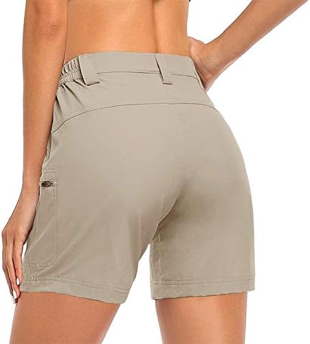 Calças ativas verão feminino de verão com bolsos de shorts caminhando calças ao ar livre