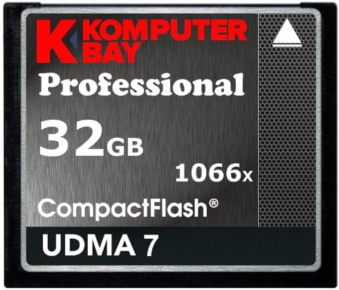 KomputerBay 32GB Profissional Compact Flash Carte 1066x Cf Écrire 155MB/S Lire 160MB/S Vitesse Extrême Udma 7