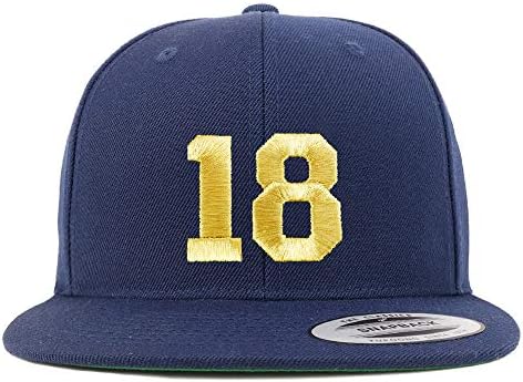 Trendy Apparel Shop número 18 Gold Thread Bill Bill Snapback Baseball Cap