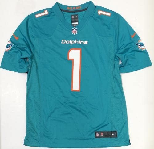 Tua Tagovailoa Miami Dolphins autografados Aqua Trowback Nike Jersey - Jerseys autografados da NFL