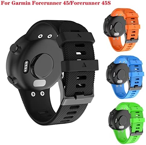 18mm 20mm de relógio inteligente de silicone de 20 mm para Garmin Forerunner 45 Watch Sport pulse Strap
