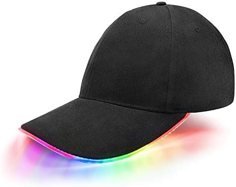 Jiguoor LED HAT CAPA LIGUE BONDO BASEBOL Flash Glow Party Hat Rave Acessórios para o Festival Club Stage Hip-Hop Performance