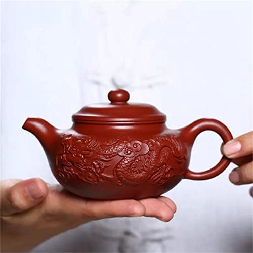 Espesso 220 ml de areia roxa bule de areia artesanal Pote de areia roxa Dahongpao Conjunto de chá de cerâmica