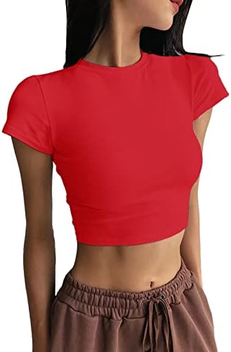 Mulheres Soild Print O Pescoço Tops de manga curta Camiseta redonda camiseta estampada flor lateral lateral
