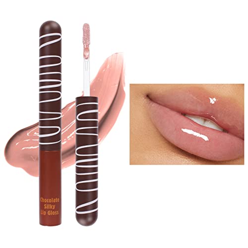 Lip Gloss Girls Under 5 Chocolate Lip Glaze Hidratante Hidratante Durando Hidratante Não pegajoso Efeito