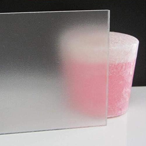 Placa de acrílico fosca de ZeroBegin, folha de acrílico translúcido, para projetos de bricolage e profissional, espessura: 2mm, largura 400mm