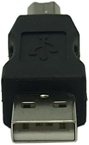 Cerxiano USB tipo A masculino para USB Tipo B Adaptador de conversor de conector masculino