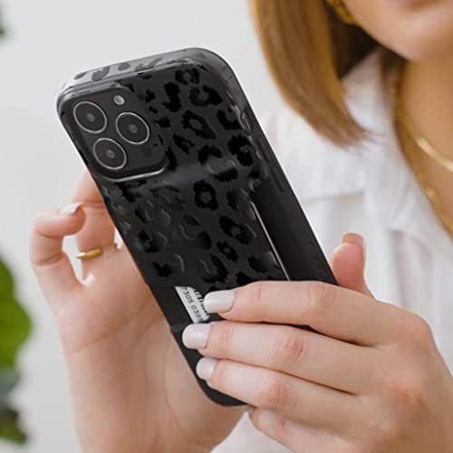 Velvet Caviar compatível com o capa da carteira para iPhone 14 para mulheres - titular do cartão de crédito - Casos de telefone de carteira fino e protetora fofos [8 pés. Drop testado] - Leopardo preto