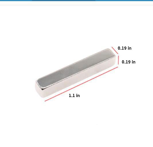RaroRMag forte neodímio Longo Magnet de bloqueio de 5 mm a 60 mm x 5 mm x 5mm ímã retangular de terras