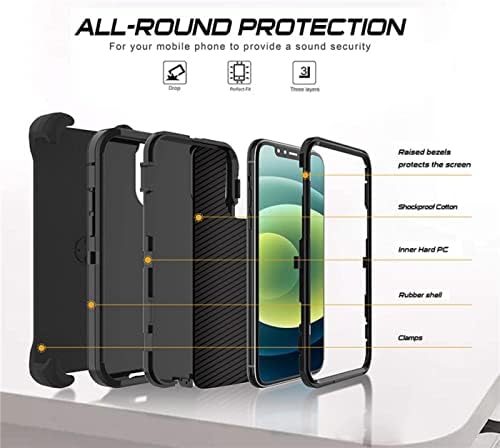 Sacpub para iPhone 13 Pro Case, [sem protetor de tela] [pesado] [Proteção por queda] Tampa resistente