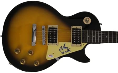 Johnny Winter assinou o autógrafo Sunburst Gibson Epiphone Les Paul Guitar Guitar muito raro com autenticação PSA