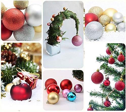 Bola de Natal de Yeooyor, enfeites de Natal, bolas de decoração de árvores de Natal, bolas de decoração
