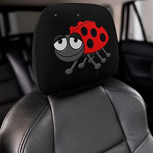 Divertido para dormir Ladybird Universal Car Capfe Capas de cabeça macia assento de assento de barre