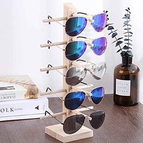 Óculos de sol Cabilock Stand exibir óculos de madeira com óculos de madeira 5 Óculos de moldura