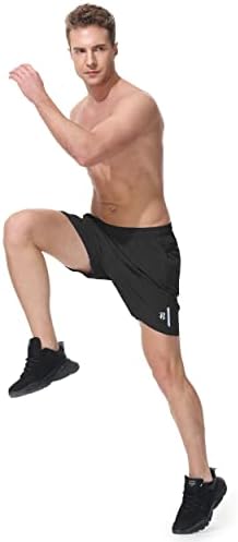 Runhit Running Shorts Homens com bolsos furtivos de 5 polegadas de treino de 5 polegadas shorts atléticos