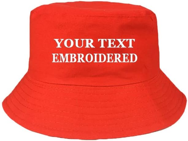 Toptie personalizado bordado personalizado unissex bucket sol chapéu para homens mulheres verão ao ar livre
