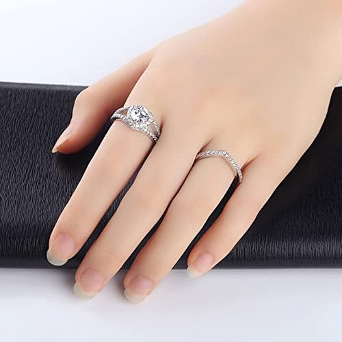 2023 Novos acessórios Conjunto de engajamento Lady Zirconia Anel de moda criativo anéis de anel