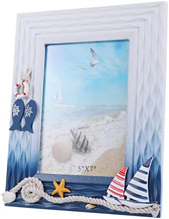 Besportble Mediterrâneo quadro de quadros de escritório quadros para mesa Decoração de decoração de verão
