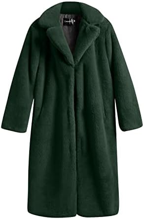 Cardigan de peles para feminino feminino Huankd para vestir ovelhas cisalhando casaco de cor sólida de comprimento de lã de comprimento médio Roupas de outono 2022