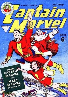 Capitão Marvel #19 1941 Poster de capa de quadrinhos