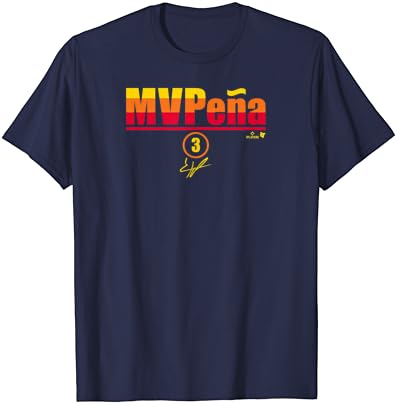 Jeremy Peña - Mvpenã - T -shirt de beisebol de Houston
