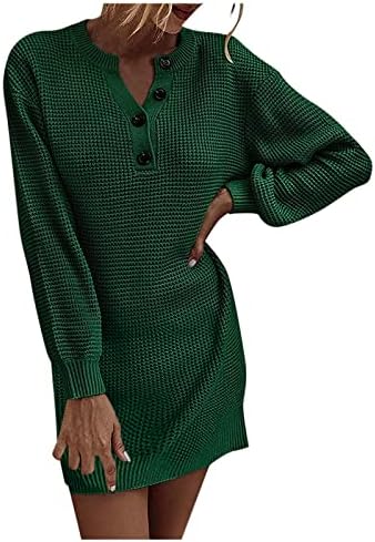 Show de moda casual feminino, fino, suéter de malha de malha comprido de decote em V