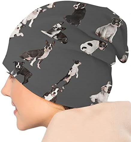 Chapéu de malha de gorro desleixado para homens e mulheres pescadores gorro de chapéu de caveira boné de quimiote com quimiotela unissex Nightcap presente