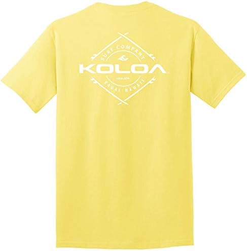 KOLOA SURF Mens Diamond Boards Logo Camise de peso pesado em tamanhos grandes e altos